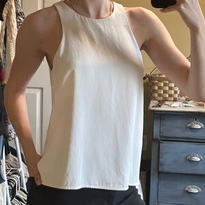 Everlane White Flowy Tank